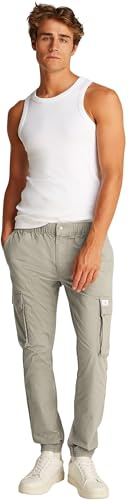 Calvin Klein Pantalón Cargo Hombre Skinny Fit, Beige (Laurel Oak), 32W