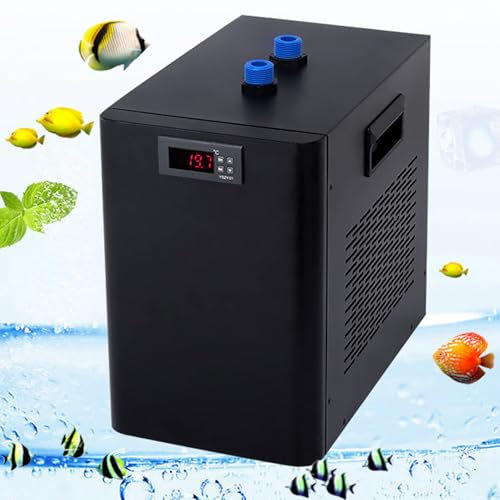 HENGCMM 160L/300L/500L Aquarium Kühlsystem, 220V Aquarium Wasserkühler Kühler Wasserkühlung Maschine für Quallen-Wasserpflanzen Korallenkristall Garnelen Süß- / Salzwasser-Wasserpflanzen,500L/132GAL
