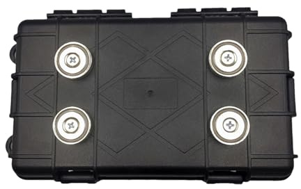 Magnetischer Schlüsselkasten – magnetischer Schlüsselkasten, sicherer Schlüsselhalter | Wandhalterung, verriegelbare magnetische Schlüssel-Aufbewahrungsbox, kompakter versteckter Schlüssel-Organizer