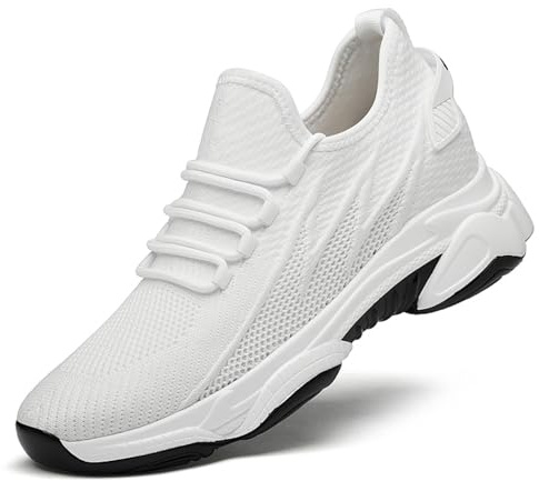 Generisch Schuhe Mit Hoher Sohle Herren, Elevate Shoes Herren 6-10Cm Unisex Elevator Schuhe Höhenverstellbare Elevateshoes Plateau Unsichtbare Casual Height Booster Mesh Walking Hohe Sneaker