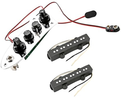 Yardwe Humbucker-tonabnehmer Bass Bass-tonabnehmer mit Humbucker-schaltung Kompakt und Leicht aus Hochwertigen Metallen für Klaren und Dynamischen Klang