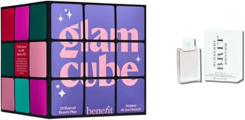 Benefit Adventskalender 2025 Frauen, GLAM CUBE Blush, Mascara, Masken und Pflegeprodukte, Makeup Advent Kalender Beauty für Frau und Damen, Advent Calendar, Weihnachtskalender 2025 (WERT : 350€)