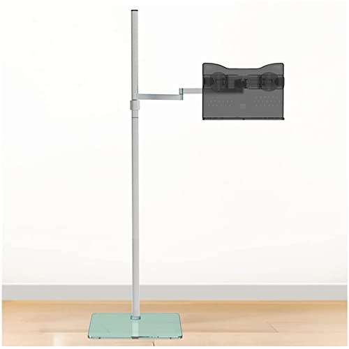 YGwnjqr Tablet Floor Stand, Extra Large Sturdy Rolling Lectern Stand with Wheels, Adjustable Height,for Reading Books,Laptop,Textbook,Recipe,Music Piano,