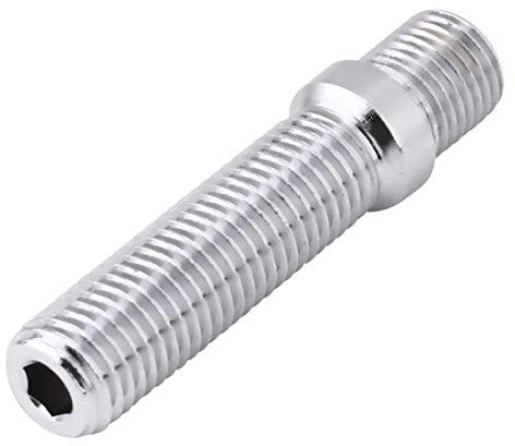 Kit de espárrago de rueda, 20 piezas de 50 mm de extensión de ruedas plateadas con conversión de espárrago 12x1.5 a 12x1.5 Adaptador de tornillo apto para 1998 2008