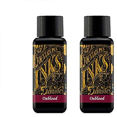 Diamine reservoarpenna bläck 30 ml - 2 x flaskor - Oxblood
