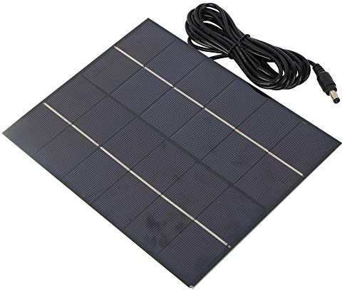 Keenso Solar-Ladegerät 6V, 5,5W 6V Tragbares polykristallines Silizium-Solarpanel mit DC-Anschluss für DIY-Batterieladegerät