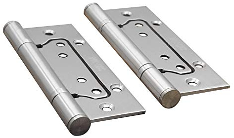 E EBETA 4x Edelstahl Tür-Scharnier Scharniere Türband Türscharnier Edelstahlscharniere Beschlag Silber (Dicke 2.5 mm)