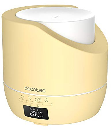 Cecotec Difusor de aroma PureAroma 500 Smart SunLight. Capacidad 500ml, Pantalla LED, Temporizador 12h, Despertador, 3 Modos de funcionamiento, Cobertura 30m2