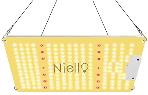 Niello Lampada per Piante con dimmer, QB1000W Grow Light con IR, High PPFD Sunlike Full Spectrum lampade LED Coltivazione per Indoor Veg And Bloom, Lampade per la Coltivazione Coprire 60 * 60cm
