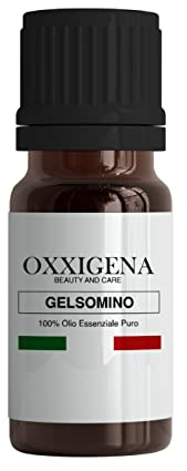 Oxxigena - Ätherisches Öl Jasmin - 30 ml - Made in Italy - 100% rein, natürlich, vegan, GMO-frei - Ideal für Aromatherapie, Massage-Mischungen