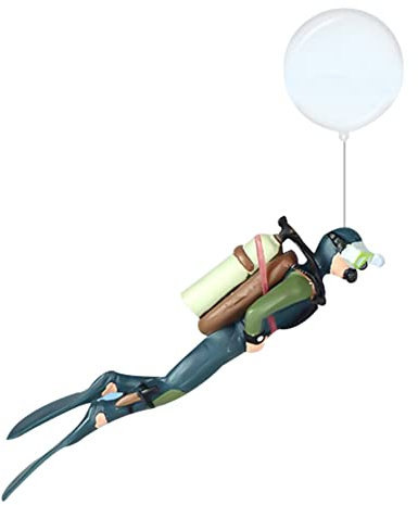 Herbests Aquarium Dekoration aus Harz, Miniatur Taucher Figur Modell Aquarium Fish Tank Deko Aquarium Zubehör Unterwasser Adventurer Miniatur Ornament Dekoration Badewannen Tauch Spielzeuge