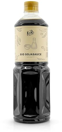 KoRo - Salsa di soia bio 1 L - Confezione risparmio - Per ramen, noodles o per condire i piatti - Vegan e bio