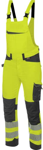 WÜRTH MODYF Warnschutz Arbeitslatzhose Fluo EN 20471 - professionelle Arbeitshose für Herren – Kniepolster Arbeitshose orange in den Größen 44-66 und weiteren Farben - Größe 64