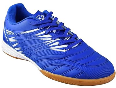 Vizari Valencia Hallenfußballschuhe für Damen und Herren, leichte Hallenfußballschuhe mit synthetischem Obermaterial, abriebfeste Gummi-Außensohle, Stollen für Hallenfußball und Futsal-Oberflächen,