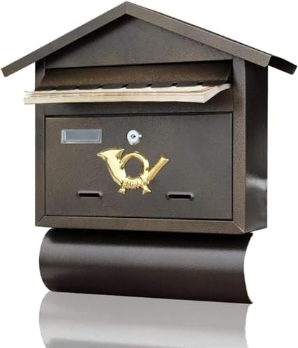 Briefkasten, Postkasten, Gartendekoration, Zeitungskasten, Posteingang im Freien