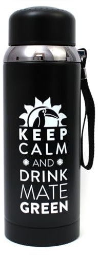 Mate Green Gobelet isotherme avec passoire 800 ml | Bouteille isotherme pour thé, yerba maté et herbes | Bouteille isotherme 800 ml | Bouteille isotherme | Bouteille isotherme avec passoire à thé |