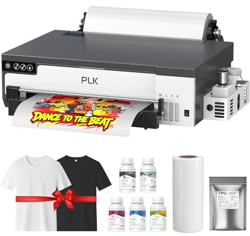 PLK A3 DTF-Drucker, XP600 DTF-Drucker, Rollenanleger, doppelte Geschwindigkeit,verbessertes L18058 DTF mit weißem Tintenrührsystem, DTF-bekleidungsdruck