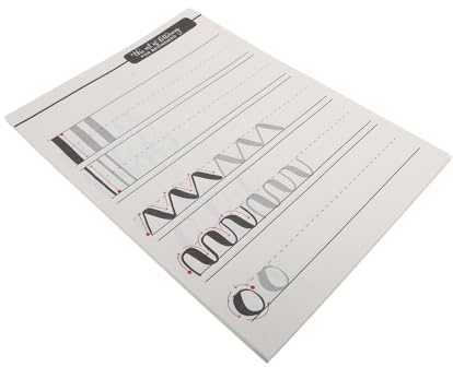 Tofficu Kalligrafie Schaden für Anfänger mit Übungsbuch Englischem ohne Papier Leichtes Papierheft Faltbar Schreibpapier Weiß Persönliche Handtasche