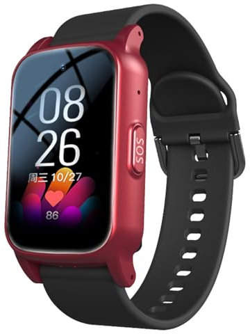 Weyot Orologio GPS con Rilevamento Cadute, Dispositivi di Allarme Caduta per Anziani, Pulsante SOS di Emergenza, Risposta Chiamate, Anti-smarrimento Smartwatch per Anziani