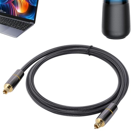 Cordon optique numérique, câble optique pour haut-parleurs,Câble audio optique polyvalent pour barre de son | Cordon de sortie du signal, accessoires TV résistants à l'usure pour le cinéma domestique