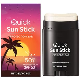 Quick Sunstick Protection Bar SPF 50 Suncare - Protector solar, sin película blanca, protector solar, extracto de centella asiática, extracto de aloe (1)