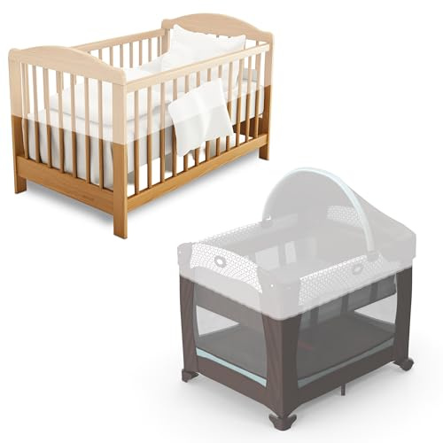 Oramics 1x Moskitonetz für Babybett 130x70x33 cm – Atmungsaktiv, faltbar & leicht – Mückenschutz für zu Hause, Camping, Reisen und unterwegs – Universelle Passform, einfache Installation, tragbar