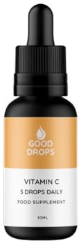 Good Drops Vitamin C Water Soluble Drops - Up to 75X Better Cell Absorption with Micelle Technology | Immune, Skin & Collagen Support | Liquid Supplement or Serum