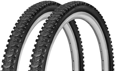F24Tyre 2er Set Fahrradreifen 24x1,75 Zoll 47-507 wählbar mit Schläuchen | Autoventil Fahrradventil – Trekkingreifen Allround für Citybike Trekkingrad Tourenrad