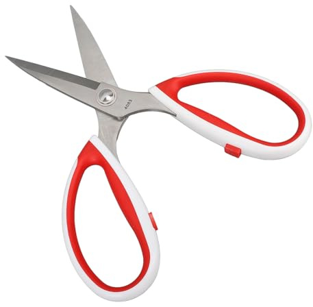 Jeffergarden Tijeras de Acero Inoxidable para la Elaboración de la Oficina en el Hogar Housas de Servicio Pesado Confort Coder Left Derta Derecha Utilice Herramienta de Corte (4093‑9in)