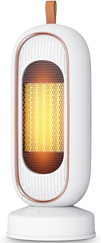 Naxup 1300W Heizlüfter, PTC Heizlüfter Keramik, Heizlüfter Leise, Thermostat, Überhitzungs & Kippschutz,für Büro Zuhause, Schlafzimmer