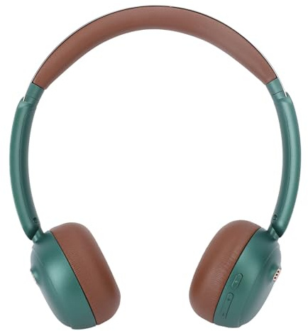 XUMIUZIY Écouteurs Supra-Auriculaires sans Fil Rétro |Casque Antibruit Bluetooth 5.4 avec Son sans Perte pour Les Voyages à la Maison (Green)