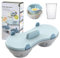 Egg Poacher, Egg Cooker with Measure Cup for Microwave, Dishwasher Safe BPA Free, Egg Maker Poached Egg Steamer Kitchen Gadget