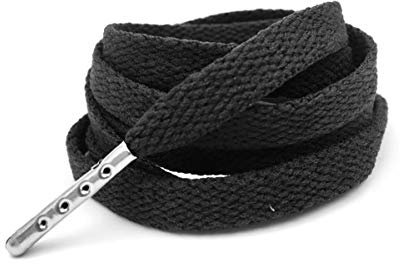 NoNo 1 Paar Schnürsenkel Sneakers Wandern Sport Stiefel mit Metallkopf Klassische Schnürsenkel 8mm Breite flache Schuhe Schnürsenkel Sneaker, 21 Orange Gelb, 140 cm