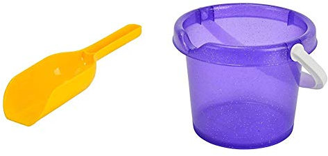 Palotto Giardino 4203-0000 - Mehlschaufel, farblich Sortiert & Simba 107106529 - Baby Eimer, 4-Sortiert