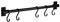 PEPAXON Barre à crochets pour cuisine - Barre de suspension - Support de cuisine - Barre de suspension pour salle de bain - Support de poêle (30 cm - 5 crochets)