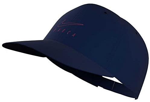 Nike Cap FC Barcelona Heritage86 Swoosh, Dark Obsidian/Noble Red, One Size, CU7533-475