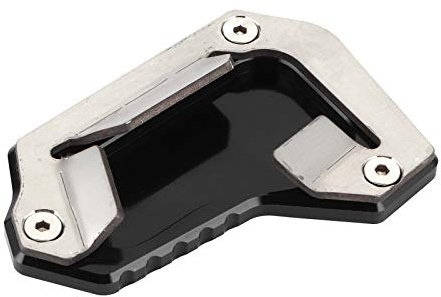 Qiilu Motorrad Seitenständer, Kickstand Extension Pad Seitenständer Vergrößerung Unterstützung Fuß-Verbreiterung Ständer Platte Erweiterung Vergrößern für Tiger 1200