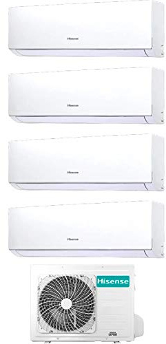 Quadri Split 4x12000 Btu, A++/A+, gas R32