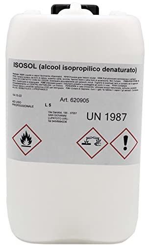 Bidón Alcool Isotpropílico Isotpropanol 5 litros Limpiador ultrasónico 97% limpieza ultrasónica para impresoras 3D Óxido óptico ordenador circuitos impresos superficies plástico detergente alcohol (1)