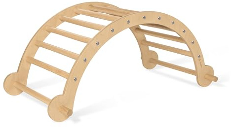 PINOLINO Kari Kletterbogen & Wippe, 2-in-1 Kinder Spielgerät, sicher & stabil, Für Kinder ab 2 Jahren, 104x60x46 cm, Belastbar bis 50kg