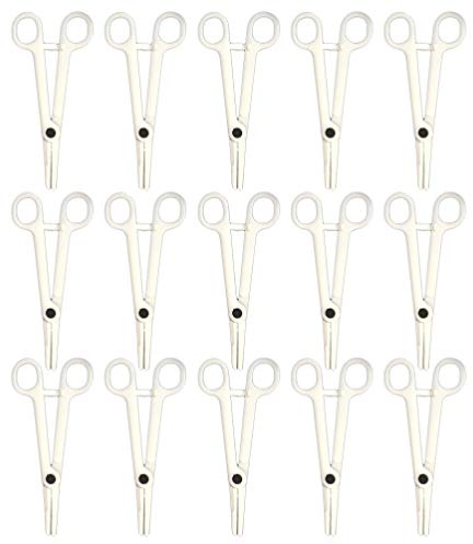 EXCEART Einweg Piercing Zange Steril 16Cm Mit Rundem Rohr Schräg Mund Für Präzises Körperpiercing Werkzeug