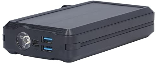 30000mAh Cargador Solar Power Bank, LED Solar Power Bank, Cargador Portátil de Alta Capacidad Carga Rápida Batería Externa para Exterior, Compatible con Todos los Móviles, IOS, Android
