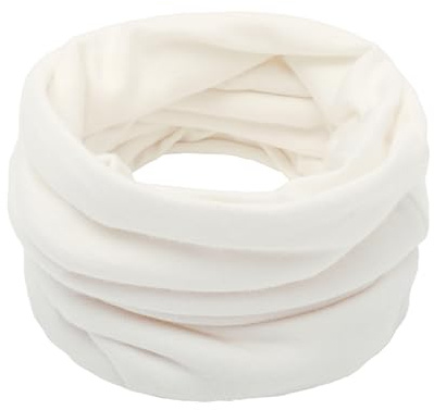 WUUISDNX Fashionabla Loop Tube Scarf Mjuk och Andas Alla tillfällen Unisex Vinter Loop Scarf Loop Ring Scarf Scarves, Vit