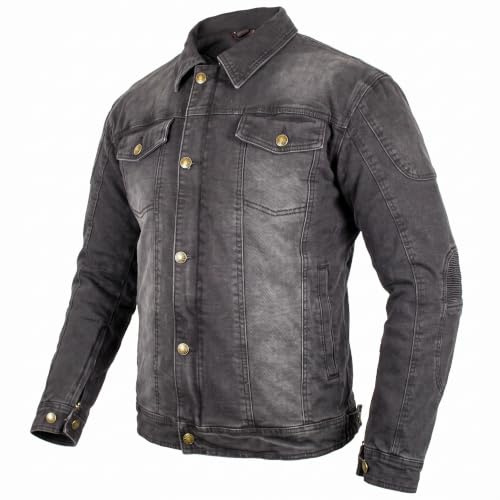 Herren Motorradjacke Jeans Jacke mit Protektoren