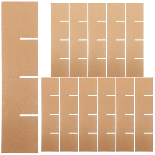BELLIFFY 12pcs Trennwände für Versandkartons verpackung Plattenteiler zum Verpacken Umzugskartons für Geschirr Tassentrenner bewegt sich Trennwand beweglicher Becher Papier Khaki