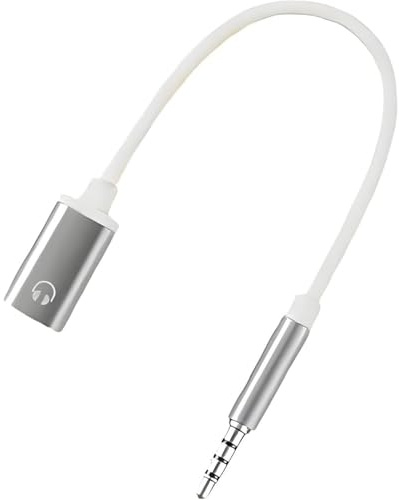 Zenarao Headphone Jack Adapter, 3.5mm Male to TypeC Female Audio Cable Cord, USB C to Aux Audio Dongle Cable Cord, Compatible with MP3 Players, CD Players, Laptops, Tablets, Smartphone (Silver)