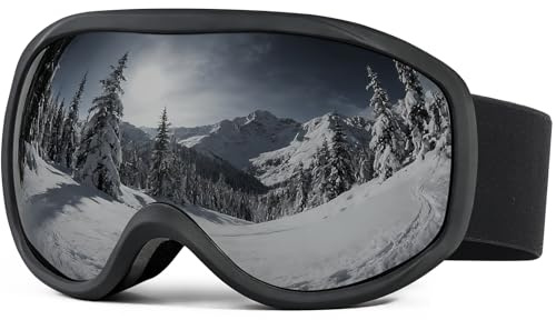 FMY Snowboard/Ski Goggles for Adult,Over Glasses Anti Fog UV Protection Skiing Goggles for Men Women Youth