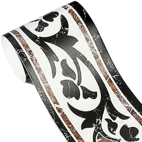 GKKBUFF Moderna carta da parati geometrica in PVC con bordi adesivi per piastrelle decortaive adesivi per mobili da cucina bordo WC per soffitto/angolo/specchio/mobili/porta/armadio/decorazione della