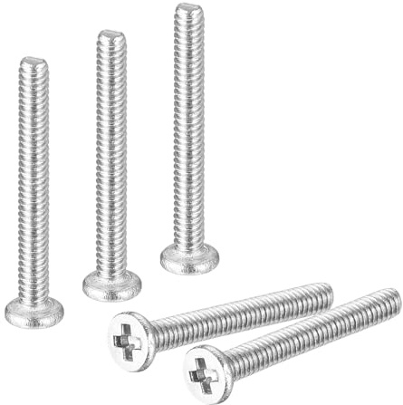 QUARKZMAN M1.2-0.25 x 10mm 20Pz Viti Testa Piana a Croce in Acciaio Inossidabile 304 Viti a Macchina Ferramenta di Fissaggio per Connessioni Mobili