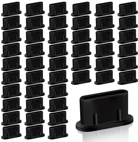 100 st USB C dammskyddskontakt, typ C dammkontakt, USB C dammskydd, silikonskal USB 3.1 typ C anslutning USB C skyddskåpa, silikonskal USB 3.1 typ C-port för de flesta typ C mobiltelefon